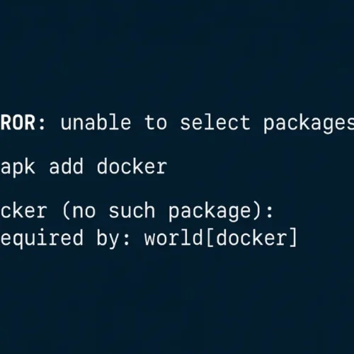 Alpine Linux Docker Installation Failed? Here’s the Fix